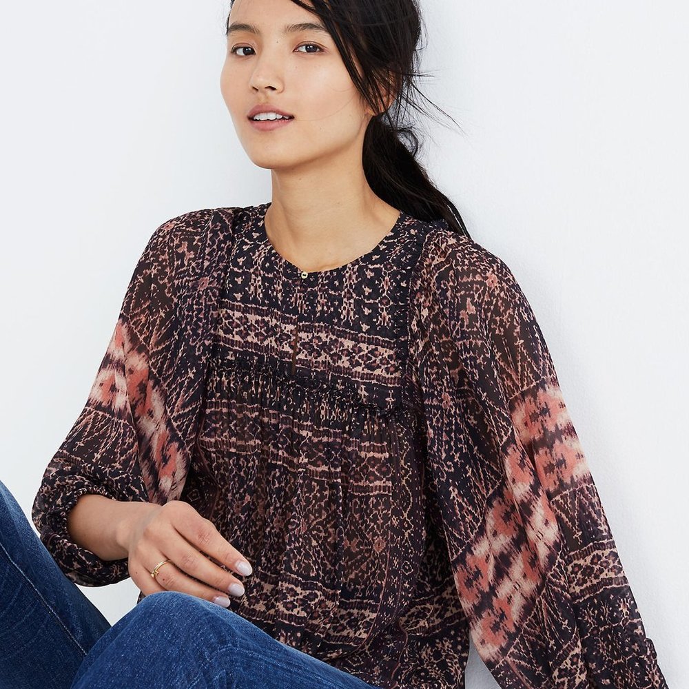 NWT Ulla Johnson Top Silk Belen Blouse